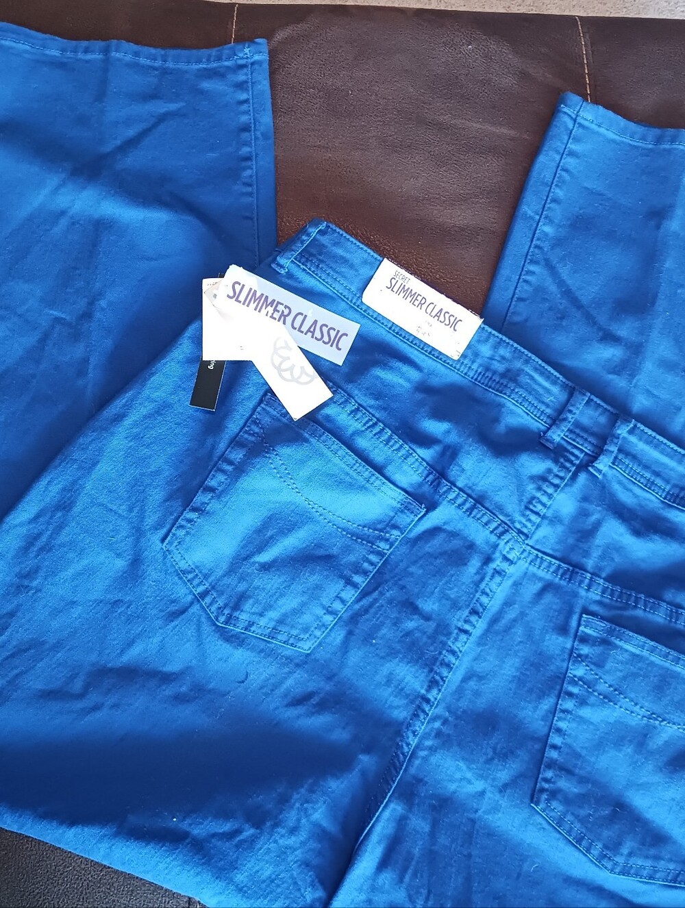 Catherine's Royal Blue Slimmer Classic Jeans Pants Sz 24W NEW